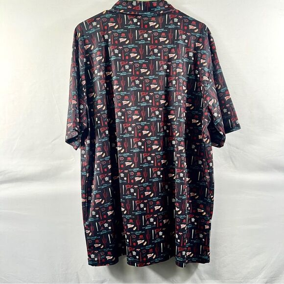 SGA Arizona Diamondbacks Fathers Day Black and Red Team Patterned Polo 0723 - Picture 6 of 10